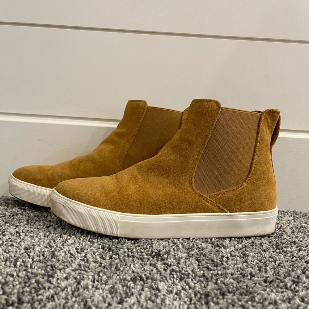 Camel Colored High Top Sneakers